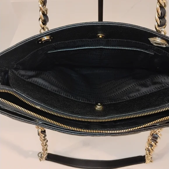 EUC MetroCity Quilted Caviar Leather Tote Bag with GHW - Picture 12 of 17